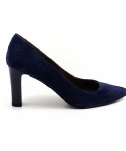 Pantofi din piele naturala intoarsa neagra Margot