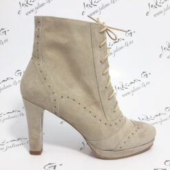 Botine dama elegante din piele naturala Isia