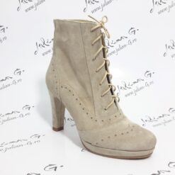 Botine dama elegante din piele naturala Isia