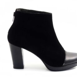 Botine elegante cu toc, piele naturala Marisa