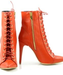 Botine elegante din piele naturala Stefania