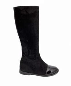 Cizme cu talpa joasa din piele naturala Down Style