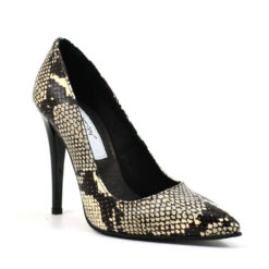 Alternative view of Pantofi stiletto din piele naturala Snake Beauty