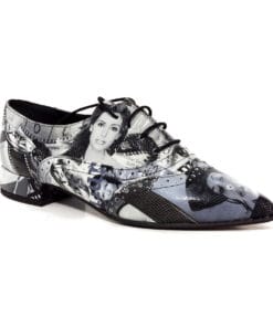 Pantofi dama cu siret London Style din piele naturala, design clasic elegant