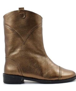 Ghete din piele naturala Bons Chrome, handmade, design modern elegant