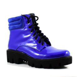 Alternative view of Ghete din piele naturala Blue