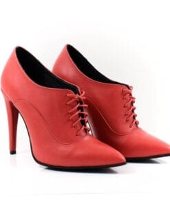 Botine piele naturala My Day maro, design clasic elegant pentru femei