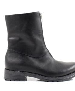 Ghete piele naturala cu fermoar lateral, design clasic si confortabil