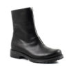 Ghete din piele naturala Zipper
