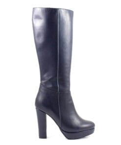 Cizme piele naturala bleumarin Laurette, design elegantdinamic