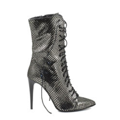 Alternative view of Botine dama Casilda din piele naturala