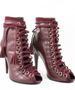 Botine de vara Bordo