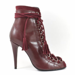 Botine de vara Bordo