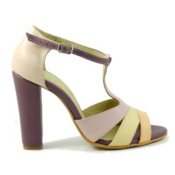 Alternative view of Sandale colorate din piele naturala Chic 4
