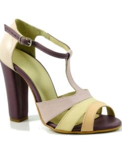 Sandale colorate din piele naturala Chic 4, design elegant si confortabil