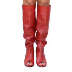 Alternative view of Cizme de vara perforate Ilinca Rosii