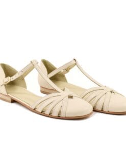 Sandale cu talpa joasa dim piele naturala nude