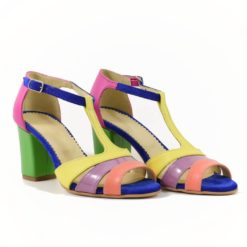 Sandale din piele colorata Little Secret