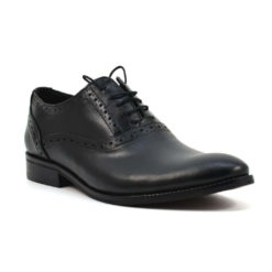 Alternative view of Pantofi barbatesti din piele naturala neagra Jonny