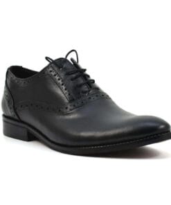 Pantofi barbatesti din piele naturala neagra Jonny, eleganti si durabili