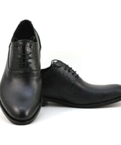 Pantofi barbatesti piele naturala neagra Jonny, model clasic handmade