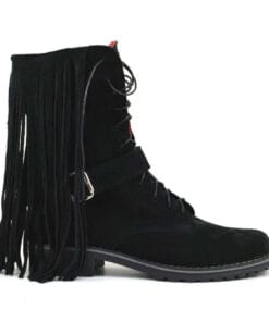 Ghete din piele naturala intoarsa Beaty Boots, design modern si confortabil