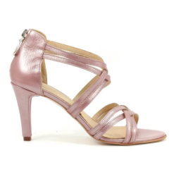 Sandale in barete nude roze sidefat