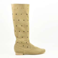 cizme perforate bej