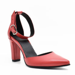 Alternative view of Sandale din piele naturala cu toc de 7cm Hanna 2 (1920)