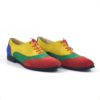 Pantofi casual oxford piele naturala multicolora