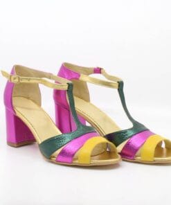 Sandale Chic 5 din piele naturala cu toc 7cm, design elegant pentru femei