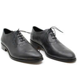 Pantofi barbati din piele naturala neagra Claudio