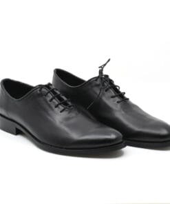 Pantofi barbati piele naturala Lorentz Black, design elegant si clasic