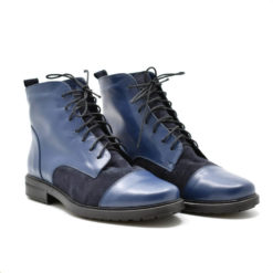 Ghete barbati piele naturala Genio Bleumarin