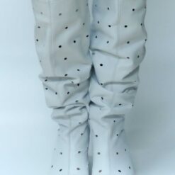 Cizme de vara perforate Ilinca Alb