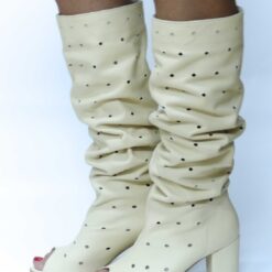 Cizme de vara perfotate Ilinca Nude