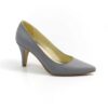 Pantofi stiletto din piele naturala si toc de 7 cm Janinne