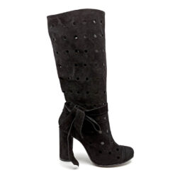 Alternative view of Cizme de vara perforate si fronsate Ilinca 5 Negre