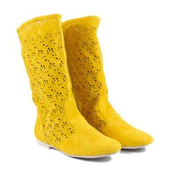 Ghete de vara perforate Donna Mia Galben