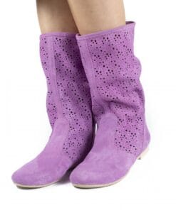 Ghete de vara perforate Donna Mia Mov Lila