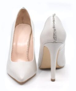 Pantofi stiletto de mireasa cu toc de 10 cm Bride Pride